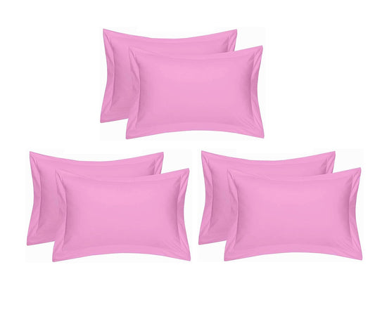 Seasons Solid Pillow Covers King Size Bedsheet ,Set of 1,Pink