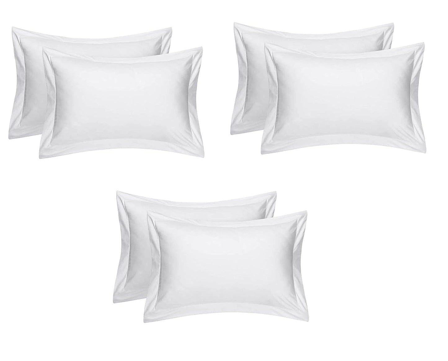 Seasons Solid Pillow Covers King Size Bedsheet ,Set of 1, White