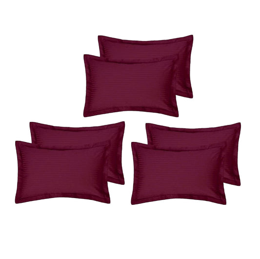 Seasons Solid Pillow Covers King Size Bedsheet ,Set of 1, Wine