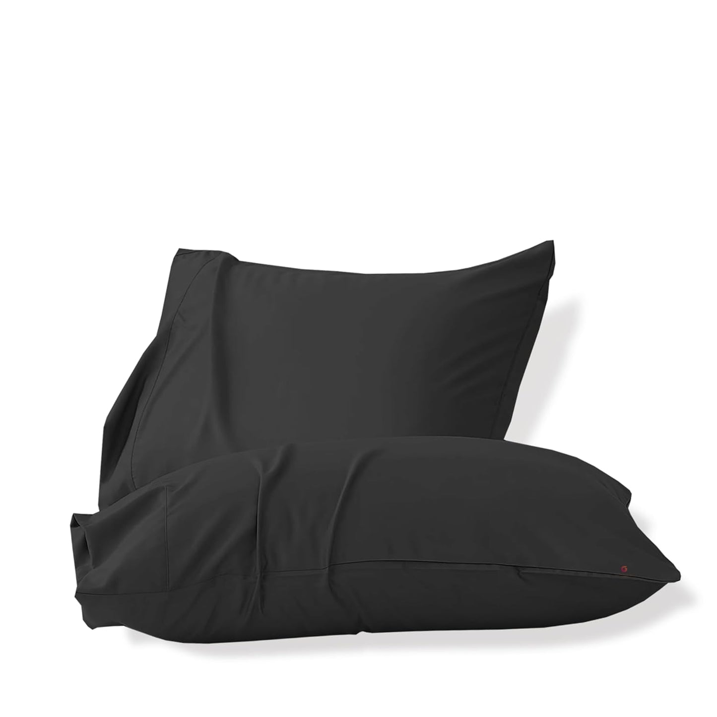 Seasons Microfiber Standard Size Pillow Cover Set of 2,Black