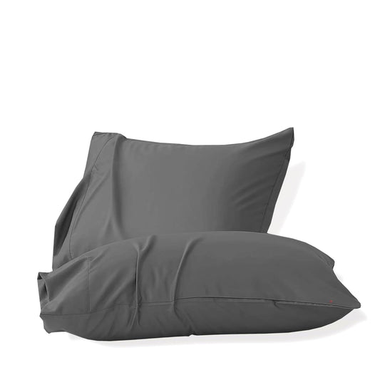 Seasons Microfiber Standard Size Pillow Cover Set of 2,Dark Grey