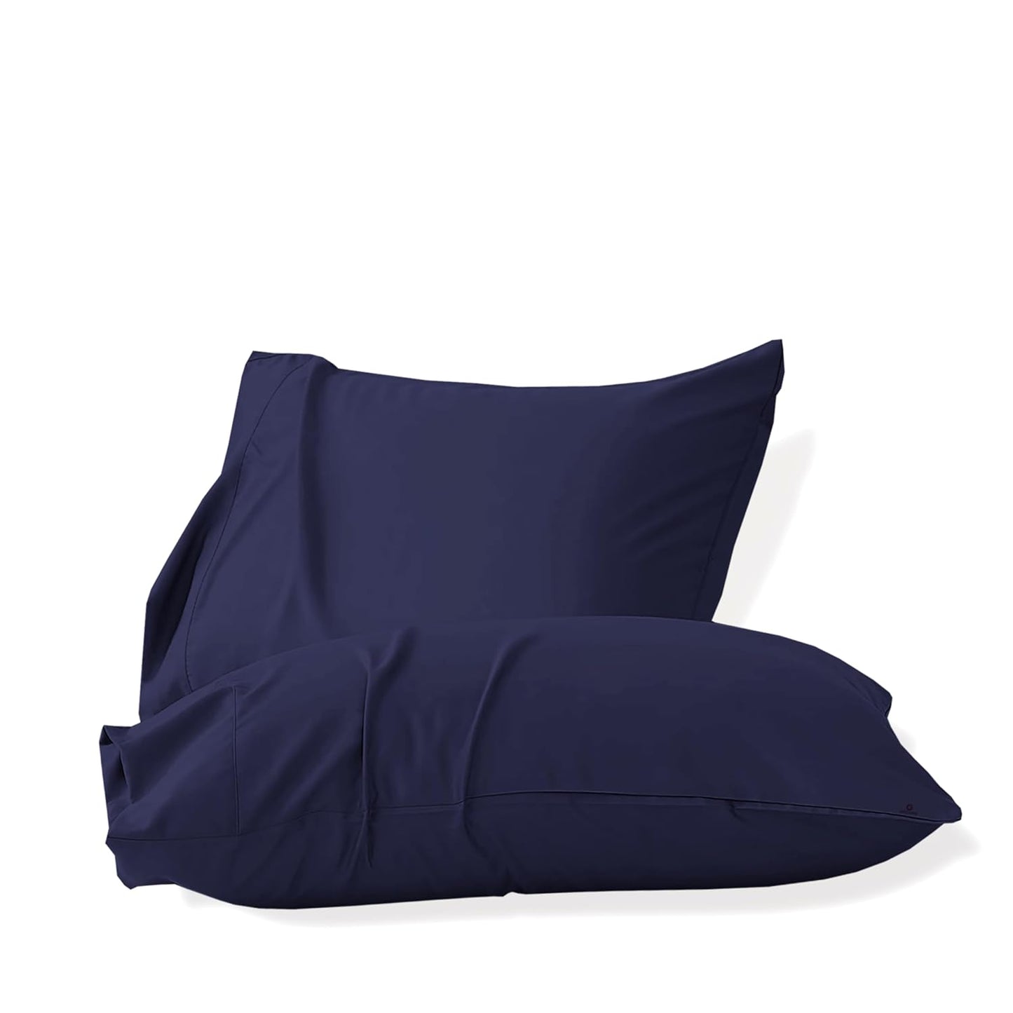 Seasons Microfiber Standard Size Pillow Cover Set of 2,Navy Blue