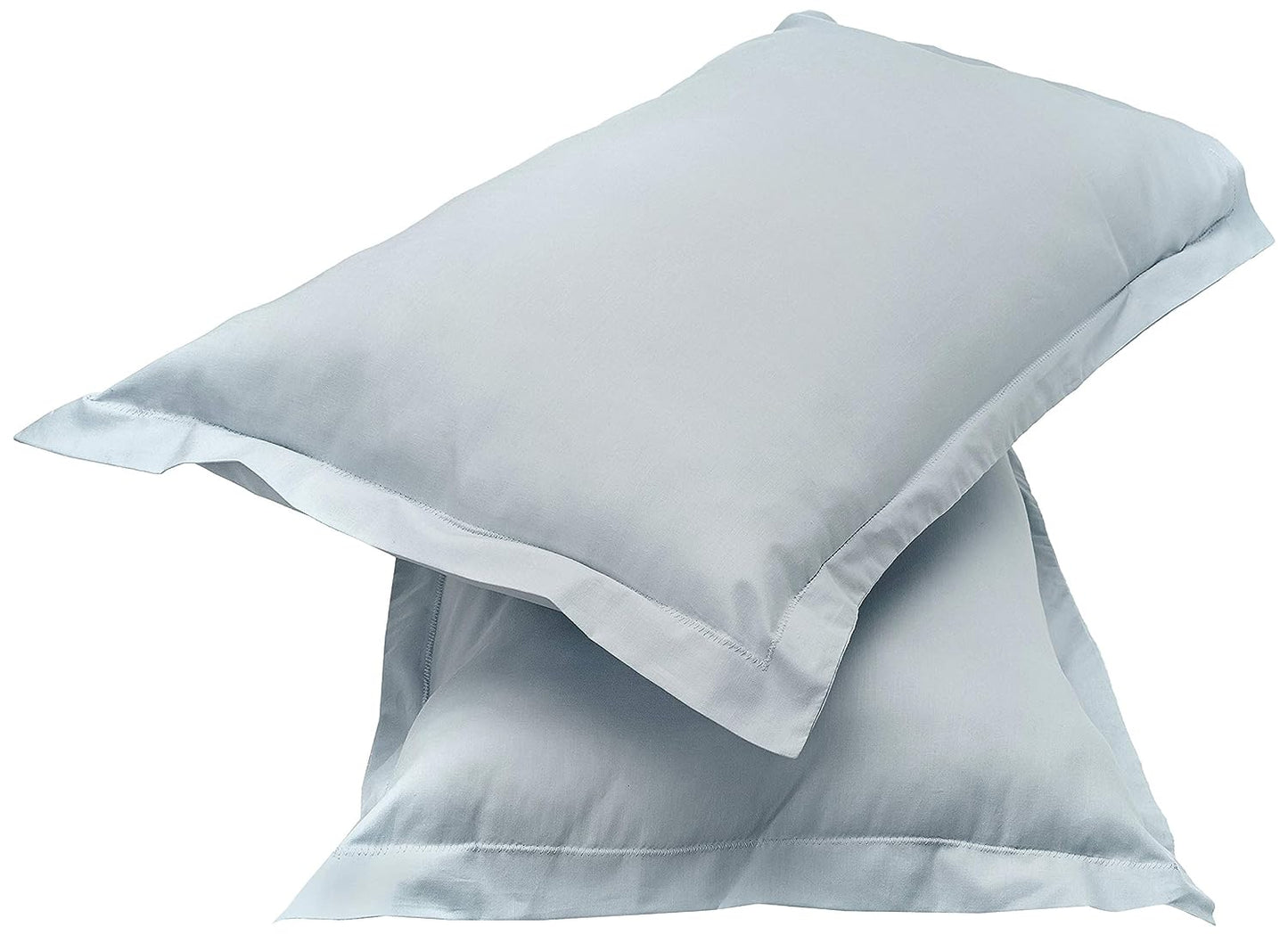 Seasons Solid 100% Cotton 2 Piece Pillow Covers, Ash Grey