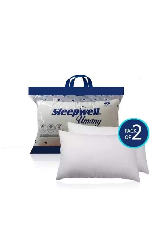 Seasons Synthetic Pillow, Single, White, 2 Pieces