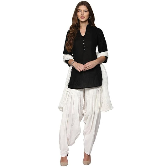 Designer Women Short Kurta Patiala Salwar With Dupatta