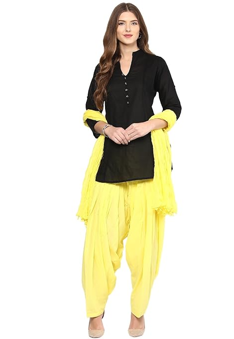 Classy Women Short Kurta Patiala Salwar With Dupatta