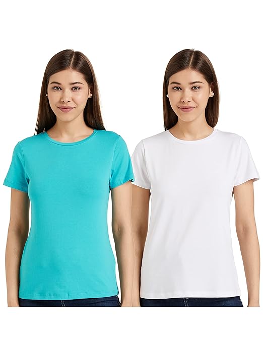 Classy Women's Cotton Regular Fit T-Shirt Set 2